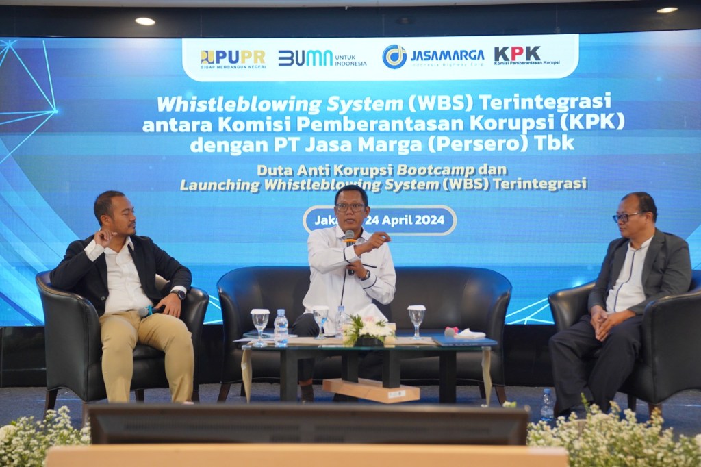 KPK dan Jasa Marga Gelar Launching Whistleblowing System (WBS) Terintegrasi dan Bootcamp Duta Anti&nbsp;Korupsi