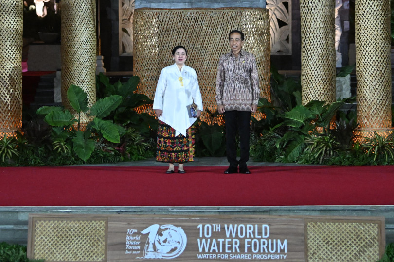 Disambut Hangat oleh Jokowi, Puan Hadiri Welcoming Dinner WWF 2024