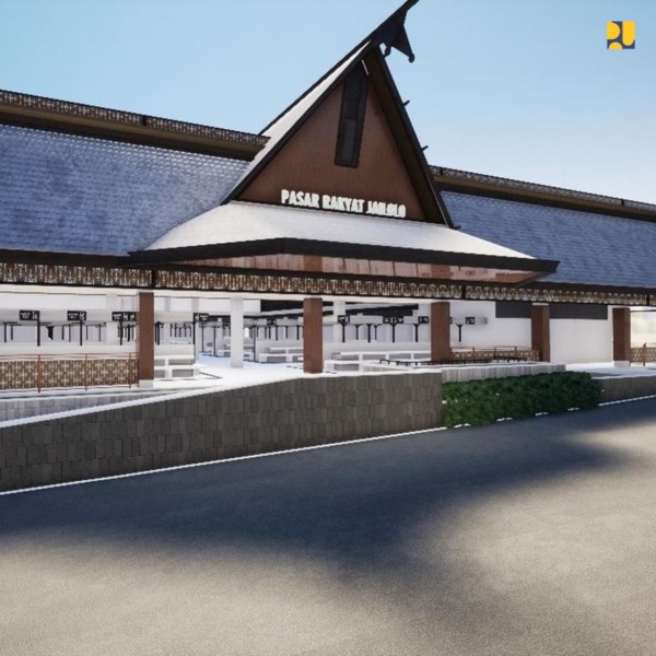 Kementerian PUPR Rekonstruksi Pasar Rakyat Jailolo di Halmahera Barat